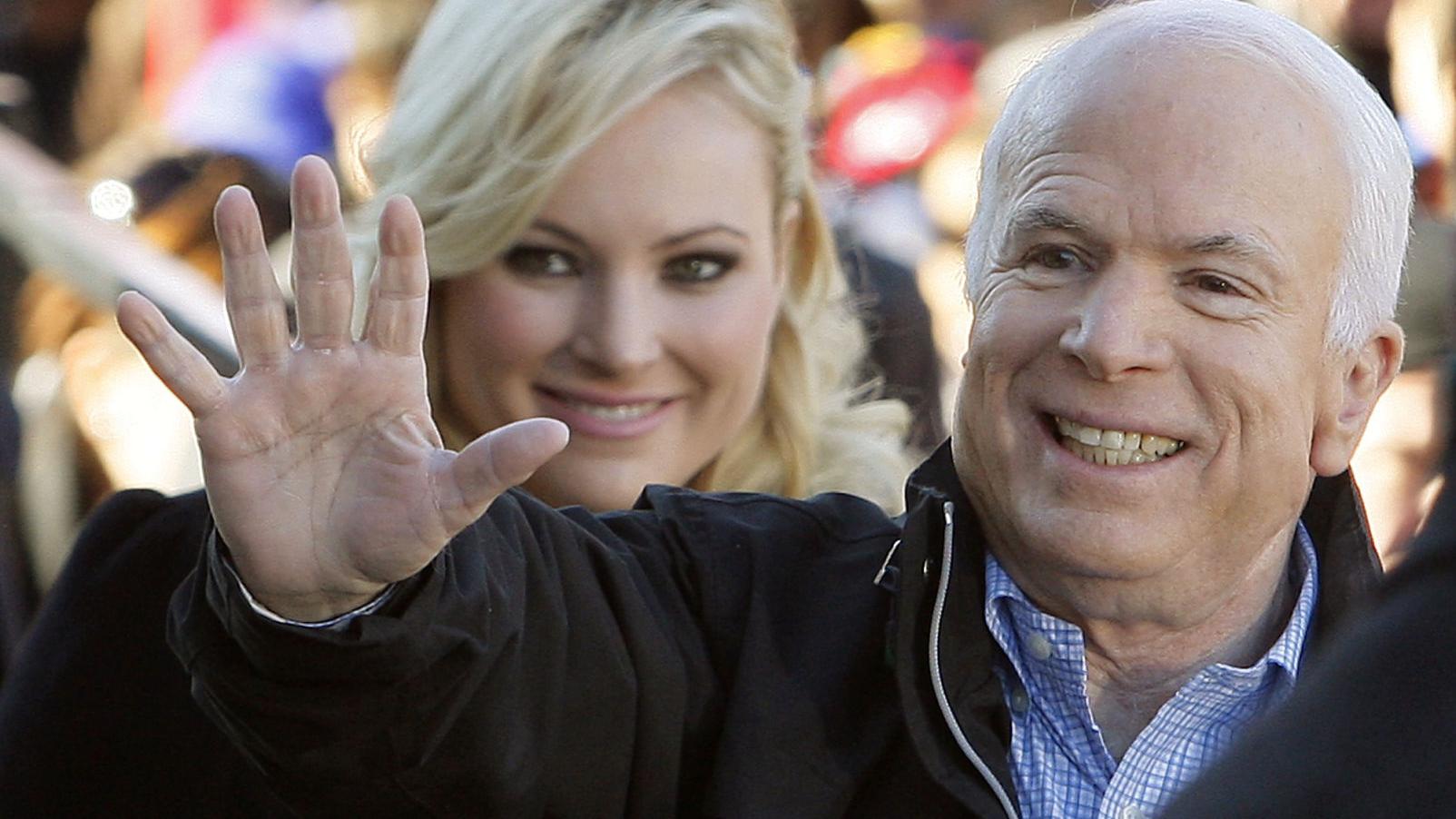 Joe Biden consoles daughter of ailing Arizona Sen. John McCain